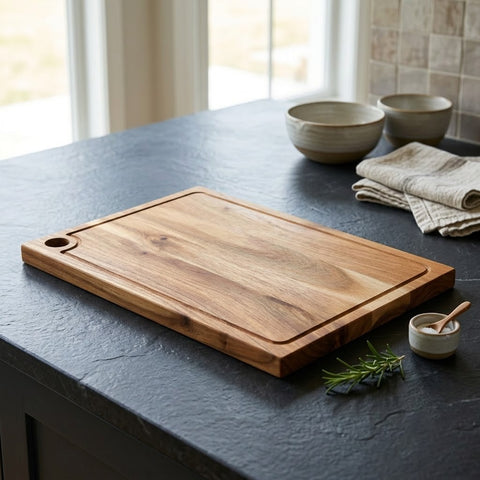 PRITI Home Premium Wooden Kitchen Chopping Board | Large Serving Tray & Food Platter
