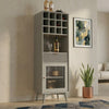 PRITI Mango Wood Bar Cabinet | Solid Wood Home Bar Storage Unit