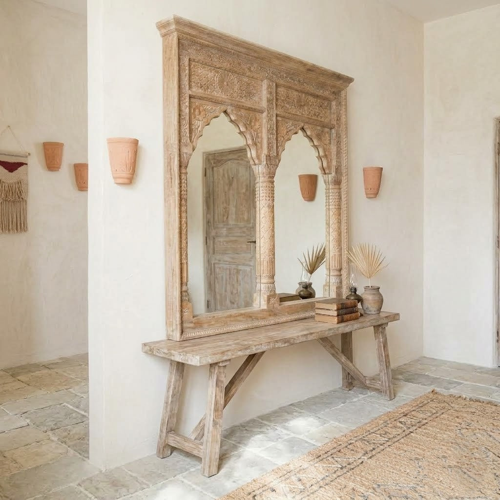 PRITI Mehrab frame mirror 108x108 cm for home décor