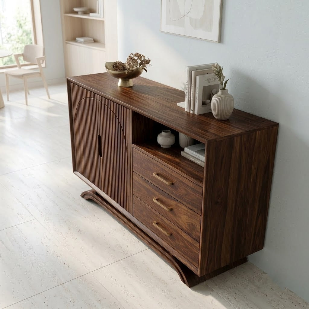 PRITI Premium Sheesham Storage Cabinet for Home