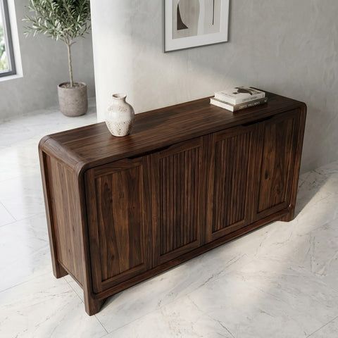 PRITI Premium Sheesham Wood Storage Sideboard