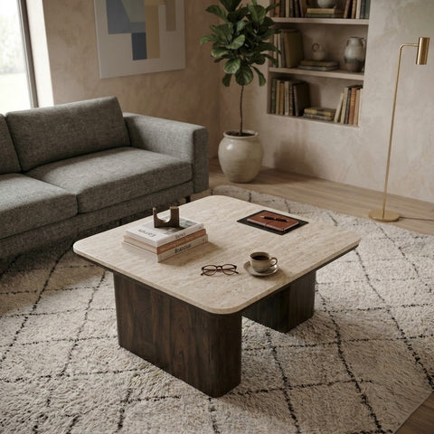 PRITI Premium Square Coffee Table for Home Décor
