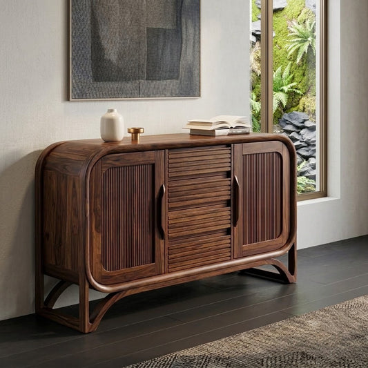 PRITI Premium Wooden Sideboard and Cabinet