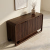 PRITI Premium Wooden Sideboard and Cabinet (Fluted Panel Design)
