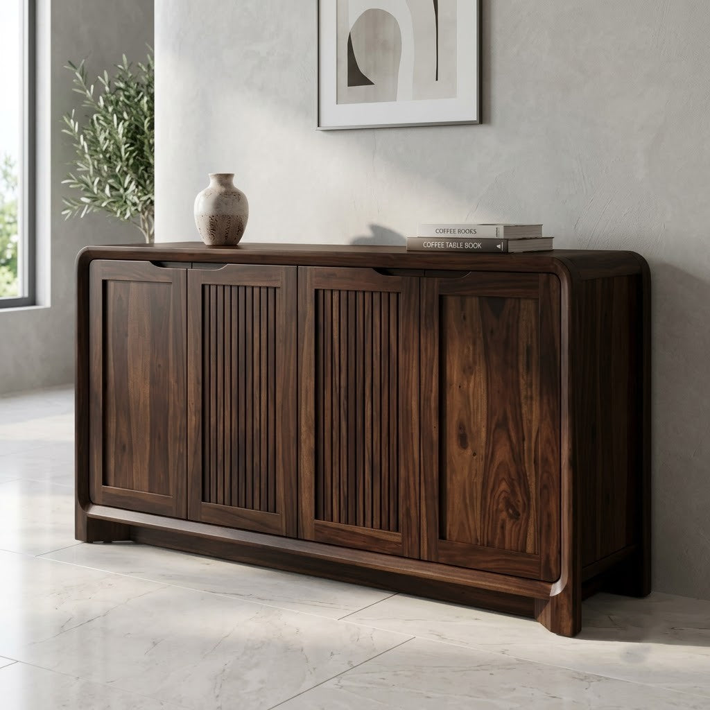 PRITI Premium Wooden Sideboard and Cabinet for Living Room