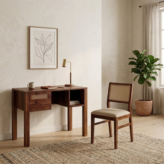 PRITI Sheesham Wood Study Table and Chair Set for Students | Kids | Adults