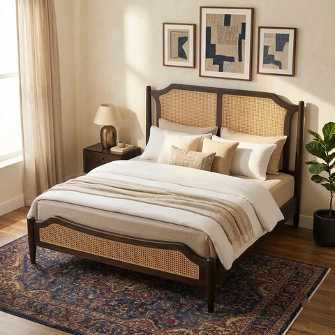 PRITI Sheesham Wood Bed Without Storage for Bedroom