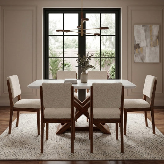 PRITI Sheesham Wood Dining Set for Modern Homes