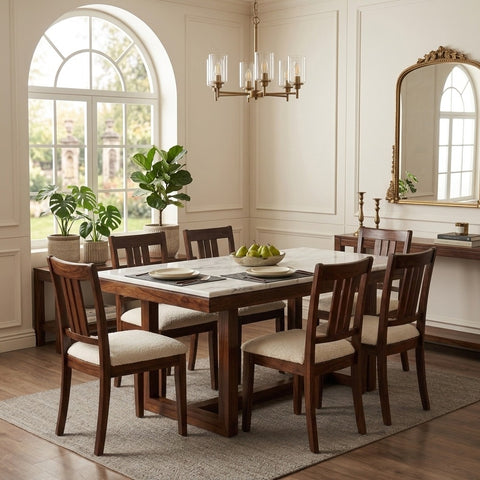 PRITI Sheesham Wood Family Dining Table Set