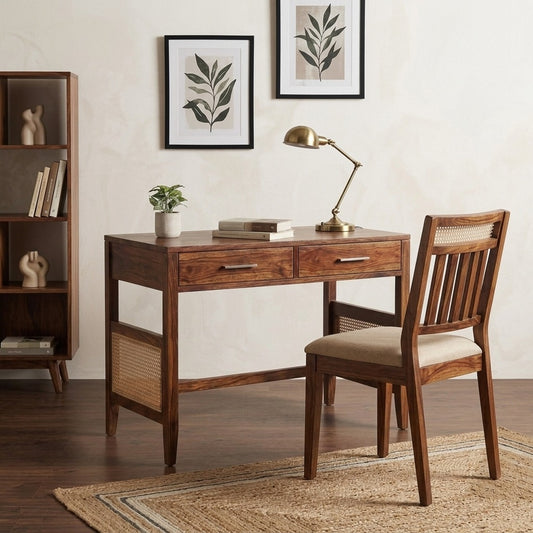 PRITI Sheesham Wood School Study Desk with Chair