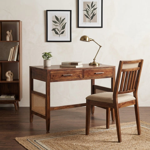 PRITI Sheesham Wood School Study Desk with Chair