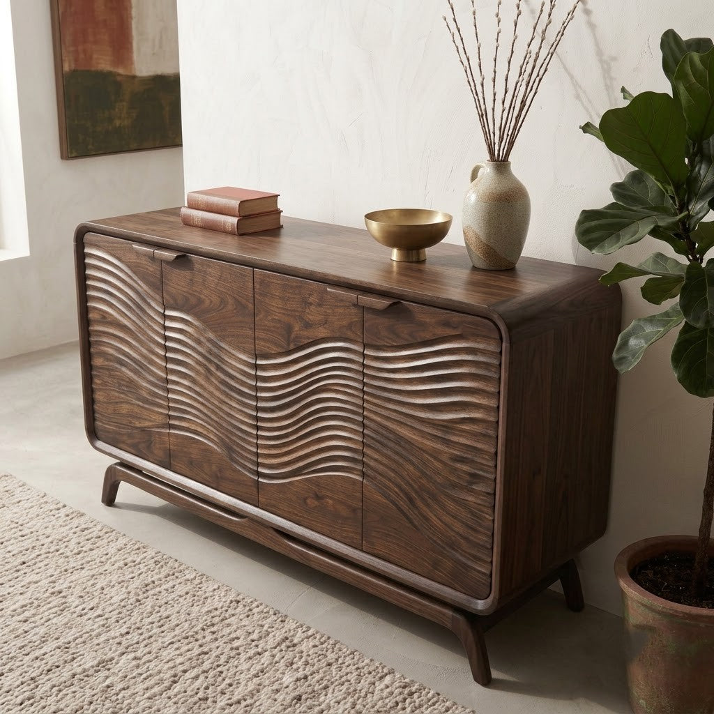 PRITI Sheesham Wood Sideboard with Storage