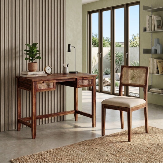 PRITI Sheesham Wood Study Desk and Chair Set for Home, Office & Study Room