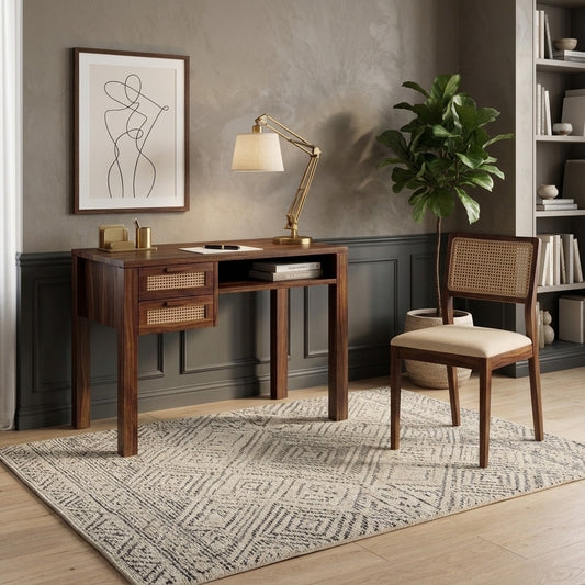 PRITI Sheesham Wood Study Table and Chair Set for Students | Kids | Adults