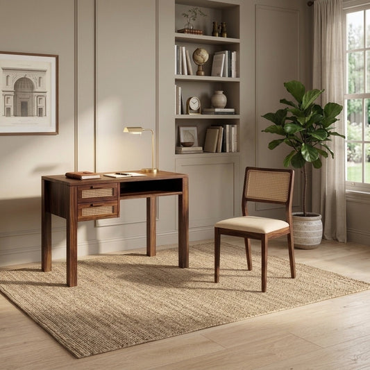 PRITI Sheesham Wood Study Table and Chair Set for Students | Kids | Adults