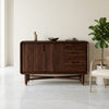 PRITI Sheesham wood sideboard with Walnut finish for living room