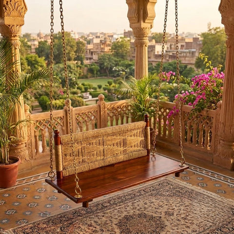 PRITI Sheesham wood wooden Jhula for living room and balcony