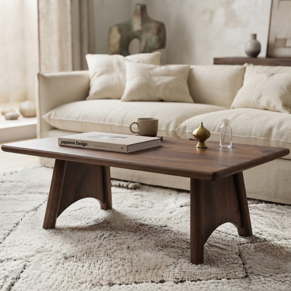 PRITI Solid Mango Wood Coffee Table