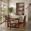 PRITI Solid Sheesham Wood 6 Seater Dining Table Set