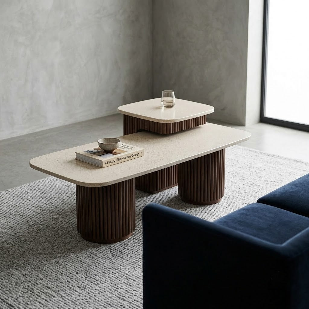 PRITI Solid Sheesham Wood Center Table