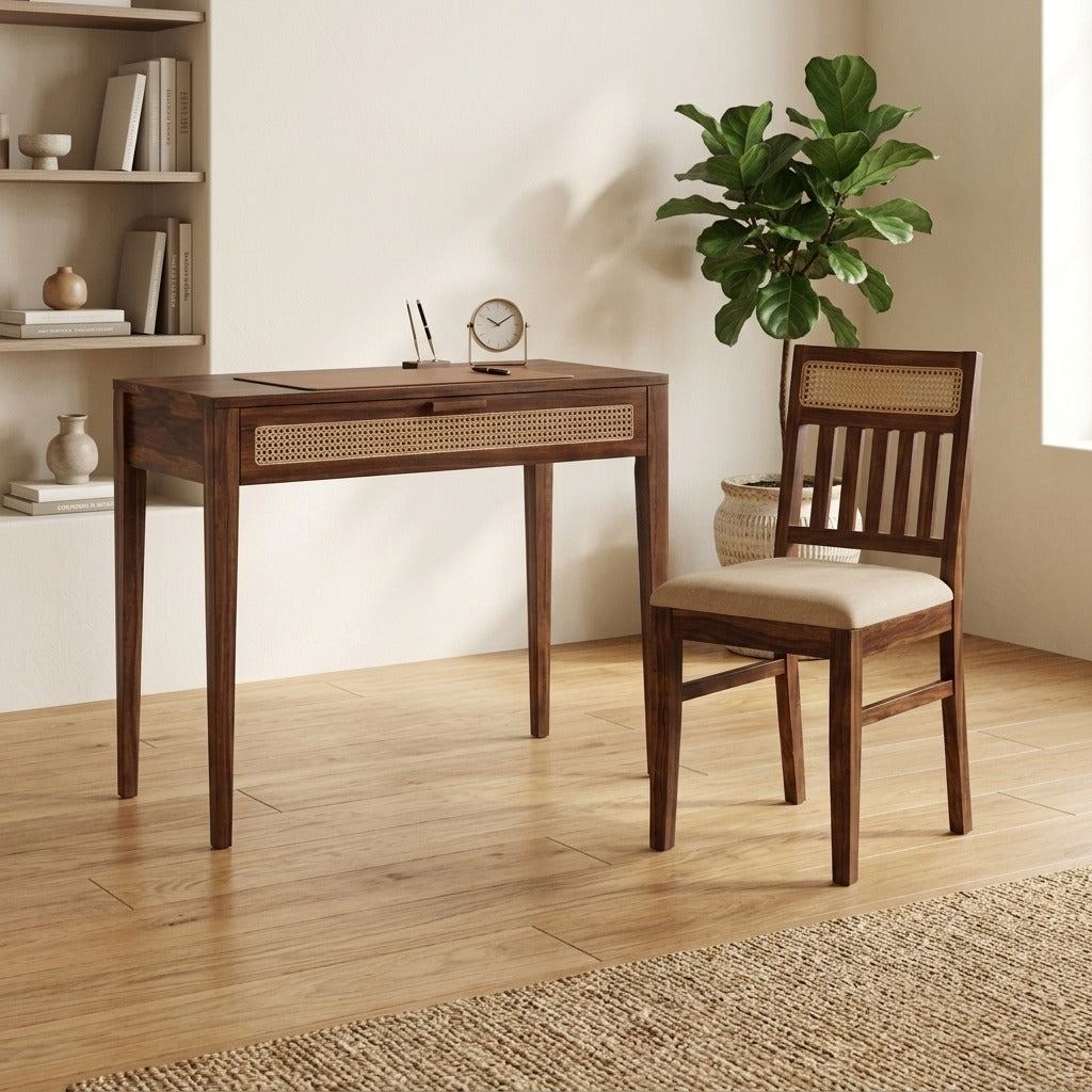 PRITI Solid Sheesham Wood Student Furniture Set