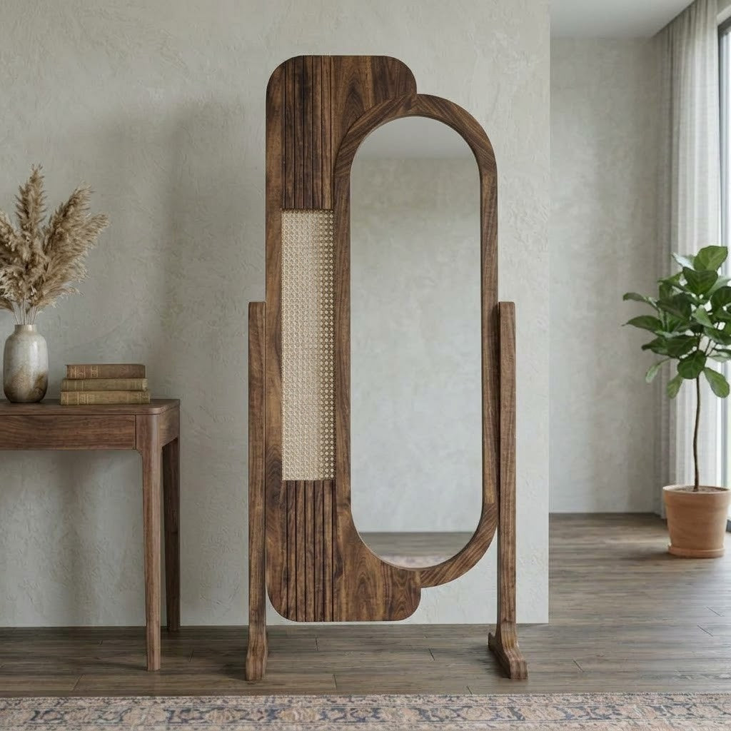 PRITI Solid Sheesham Wooden Dressing Mirror for Home