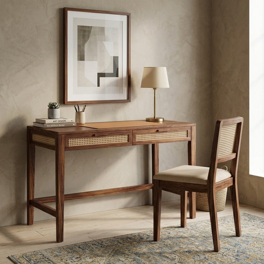 PRITI Solid Wood Study Desk and Chair Set for Students