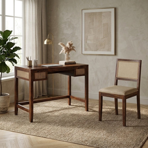 PRITI Solid Wooden Study Table & Chair Set for Everyday Use