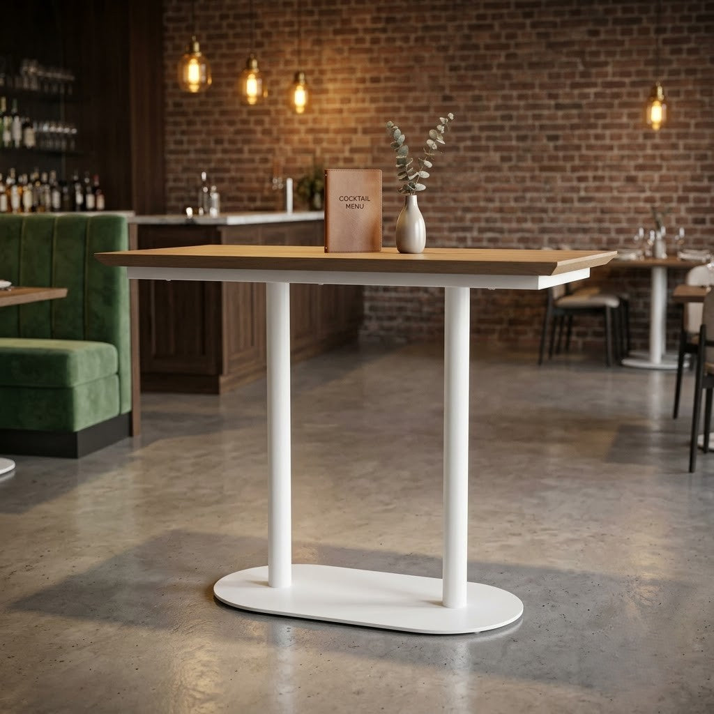 PRITI Two Seater Cafe Table in Ash, Oak or Beech Wood