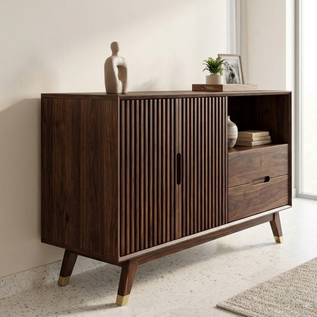 PRITI Wooden Cabinet with Storage – Sheesham Range