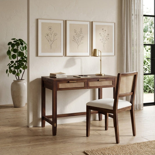 PRITI Wooden Laptop Study Desk with Chair