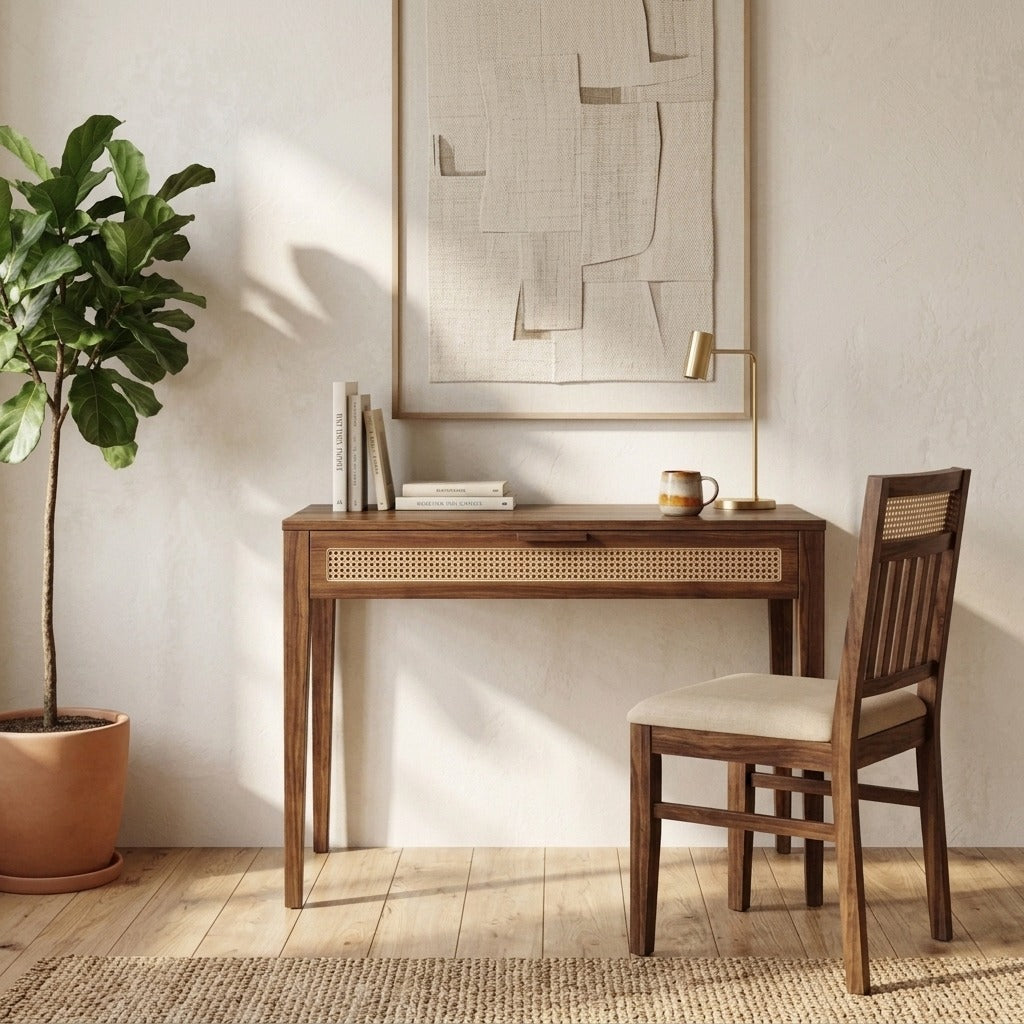 PRITI Wooden Study Desk with Chair for Home Learning
