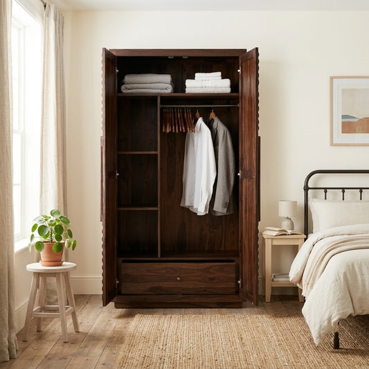 PRITI Wooden Wardrobe for Clothes