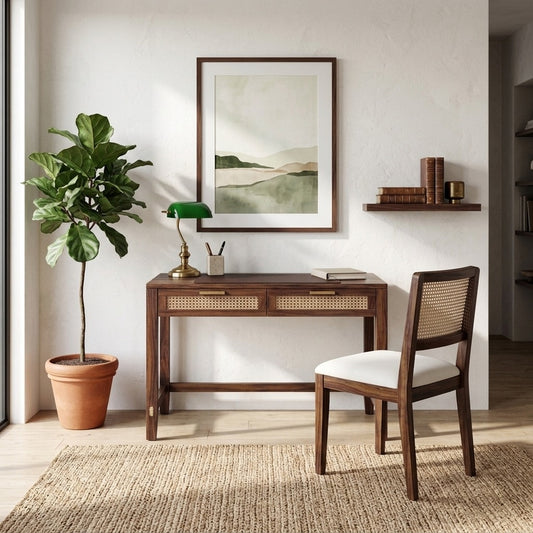 PRITI Writing Desk & Chair Set in Premium Sheesham Wood