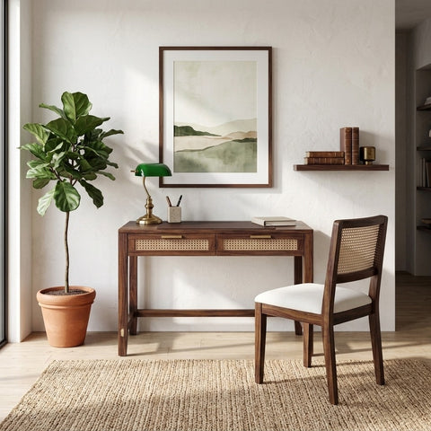 PRITI Writing Desk & Chair Set in Premium Sheesham Wood