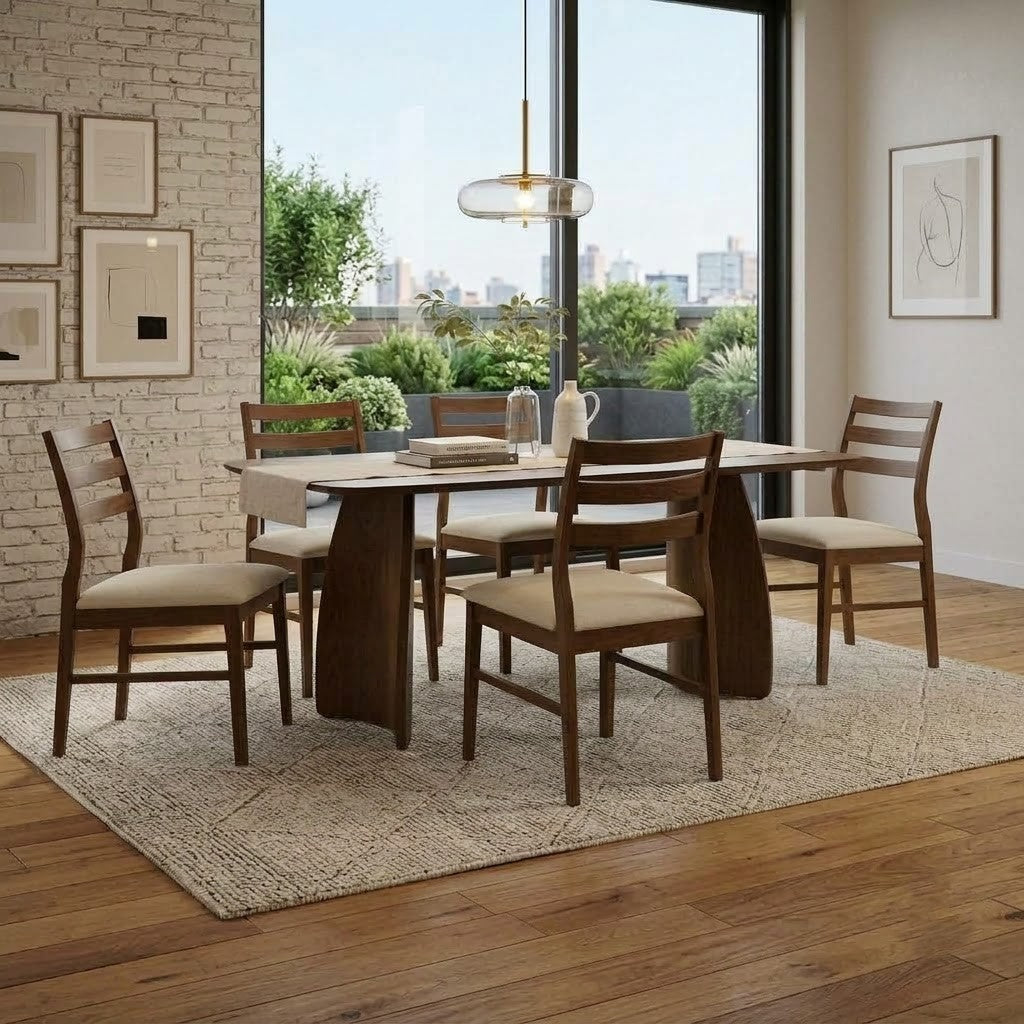 PRITI brown dining chair for modern dining room