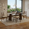 PRITI brown dining chair for modern dining room
