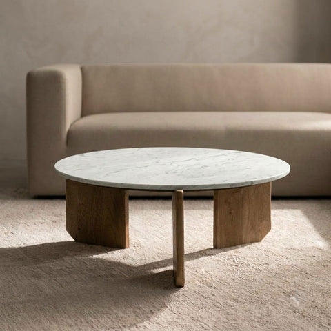 PRITI circular living room table with modern design