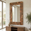 PRITI decorative wall mirror 144 × 91 cm for modern interiors