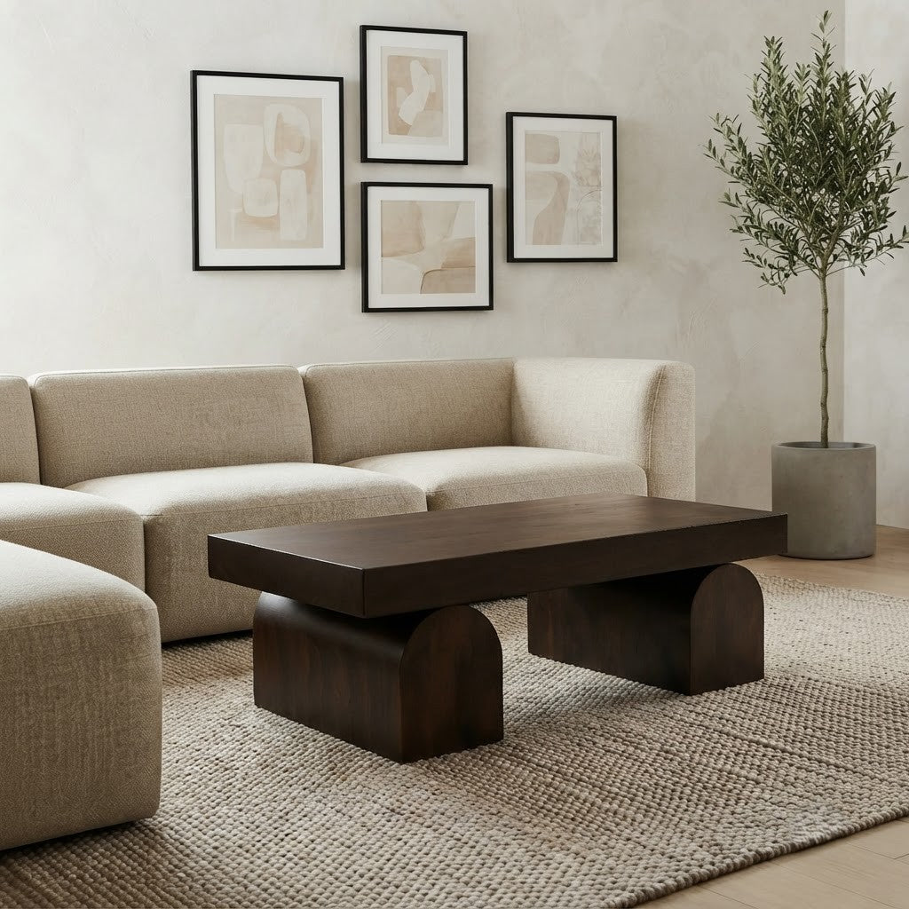PRITI elegant center table with spacious tabletop