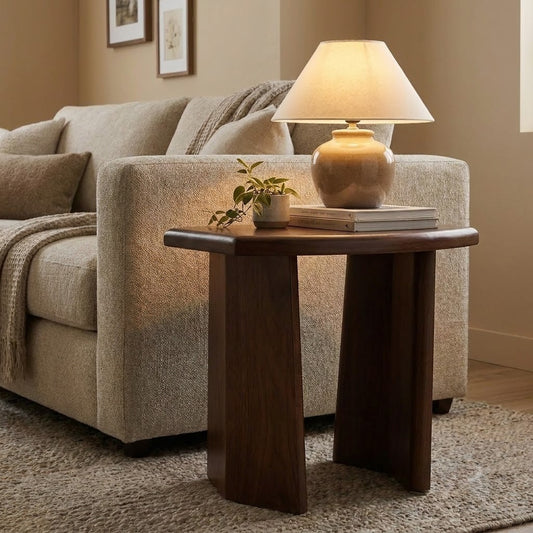 PRITI modern European Ash Wood side table for living room