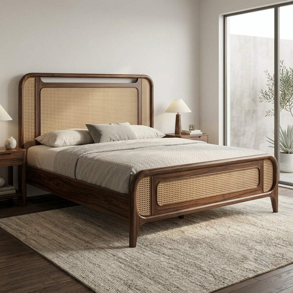 PRITI premium Sheesham wood king size bed