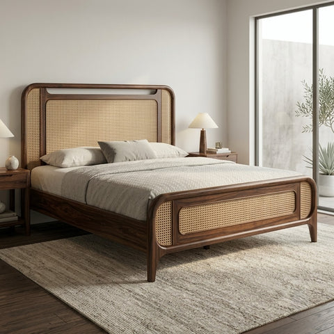 PRITI premium Sheesham wood king size bed