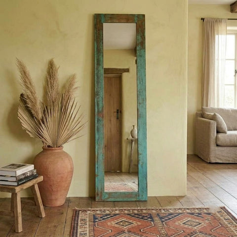 PRITI rustic decorative wall mirror for vintage home décor
