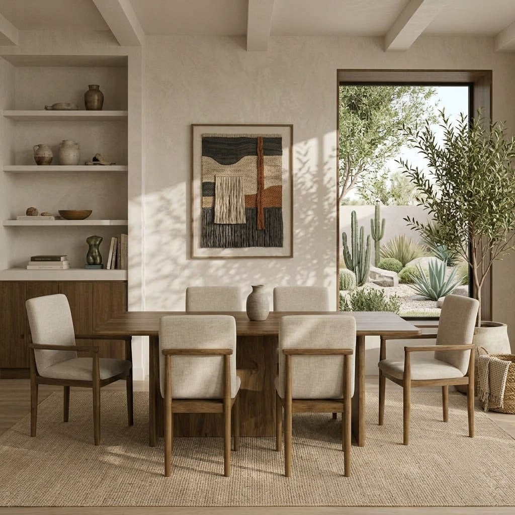 PRITI six seater dining table for modern dining room