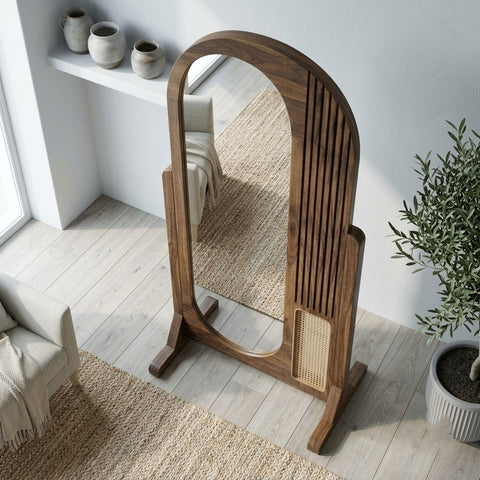 PRITI solid Sheesham wood dressing mirror for modern home