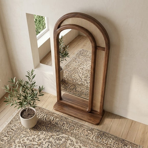PRITI solid wood vertical dressing mirror for modern home