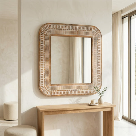PRITI square wall mirror for modern bedroom interiors