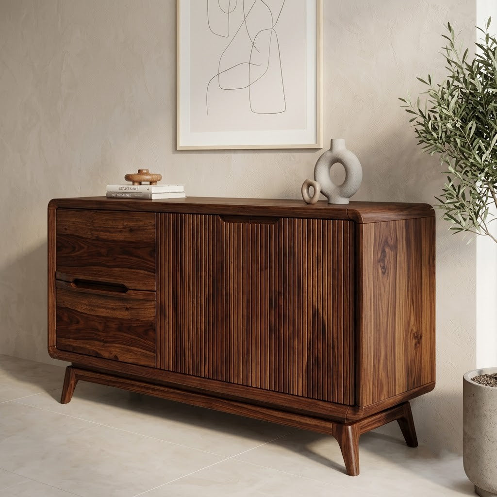 PRITI traditional Sheesham wood sideboard for home storage