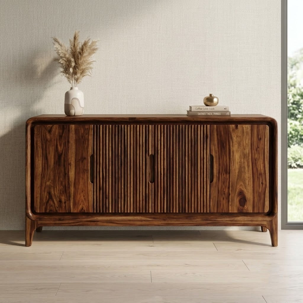 PRITI traditional wooden sideboard for home storage